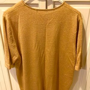Gold casual sweater